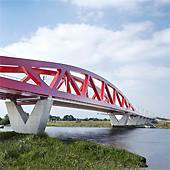Brücke über die Ijssel, Zwolle, Niederlande