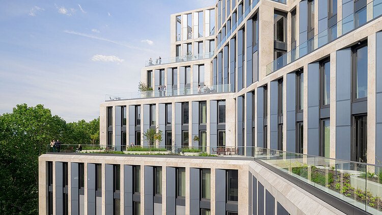 The picture shows the B-One building