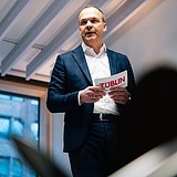 Ein Portrait von Markus Landgraf während der Eröffnung des Z2.0.